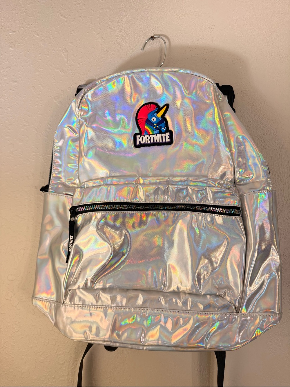 Fortnite Holographic Silver Backpack